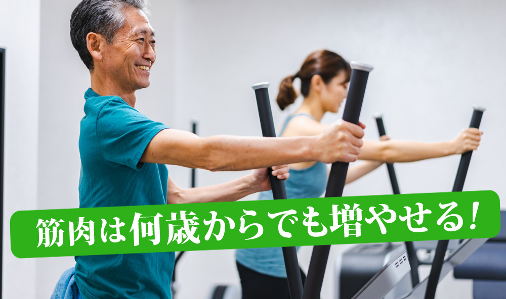 筋肉は何歳からでも増やせる