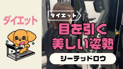 目を引く美しい姿勢