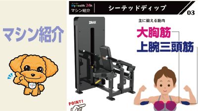 マシン紹介③　シーテッドディップ